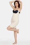 Zivame All Day Light Weight Shaping Bodysuit With Legs - Oyster White — thumbnail 5